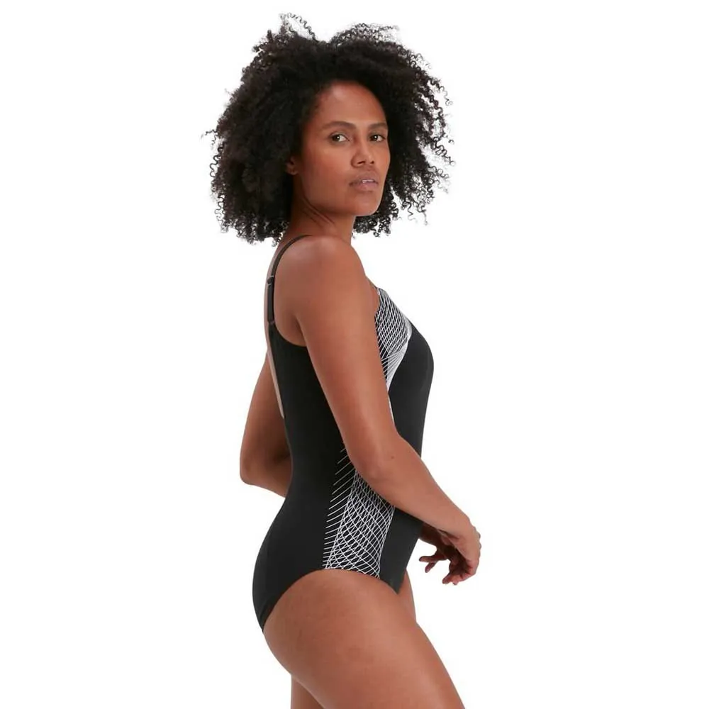 Speedo Crystallux Printed Shaping Shape Comprex Badetøy female
