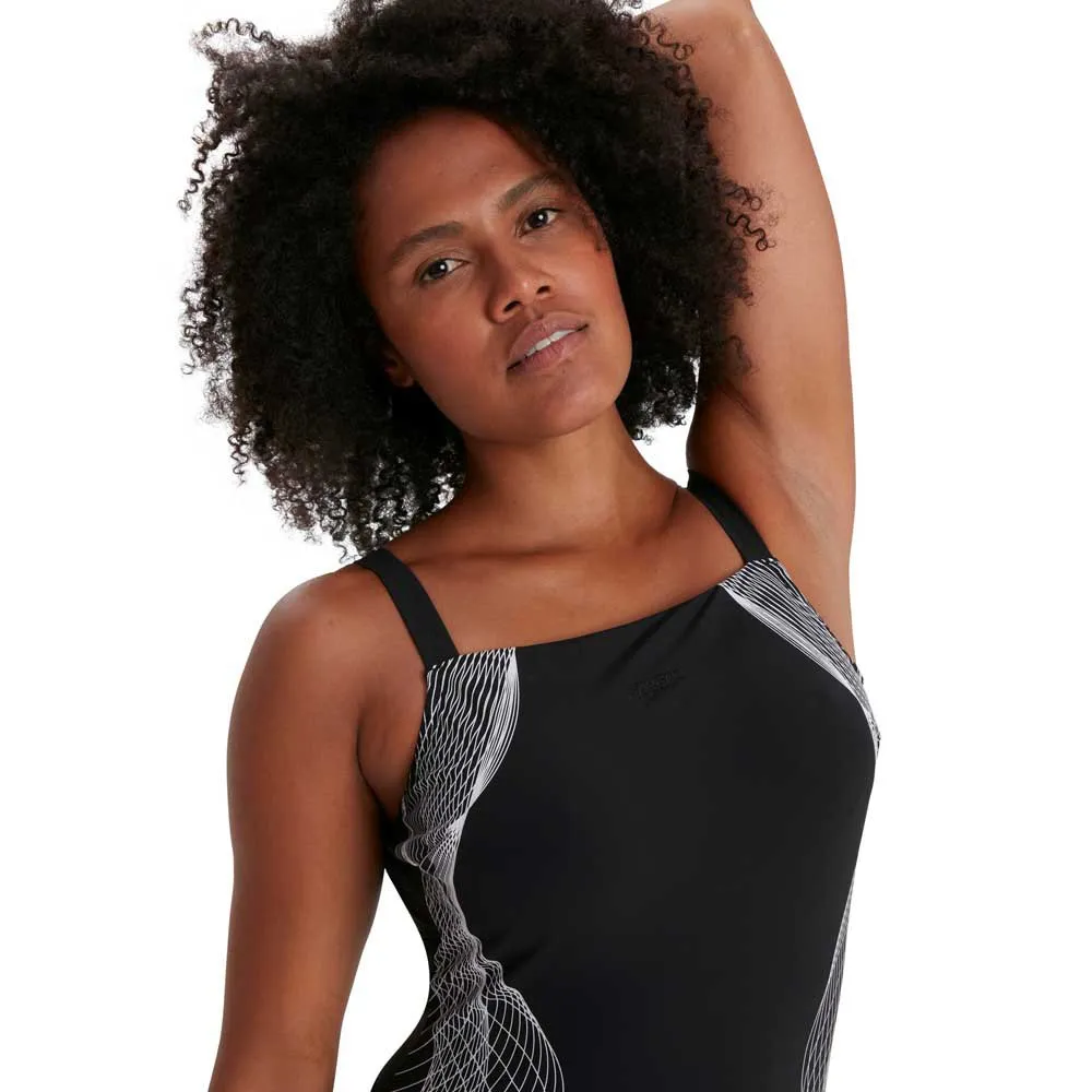 Speedo Crystallux Printed Shaping Shape Comprex Badetøy female