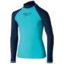 Speedo Delight Uv-beskyttende Langermet T-skjorte unisex, Turquoise / navy, 10Y