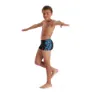 Speedo Digi Allover Panel Badeshorts Boxer male, Black / lava red / neon absinthe / lapis blue / blue flame, 5-6Y