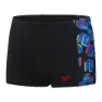 Speedo Digi Allover Panel Badeshorts Boxer male, Black / lava red / neon absinthe / lapis blue / blue flame, 5-6Y