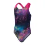 Speedo Digital Allover Badetøy female, Black / flare pink / bolt / lemon drizzle / true cobalt, 15-16Y