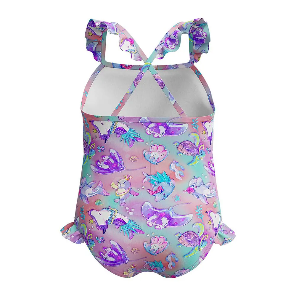 Speedo Digital Frill Thinstrap Badetøy female Speedo Digital Frill Thinstrap Badetøy female