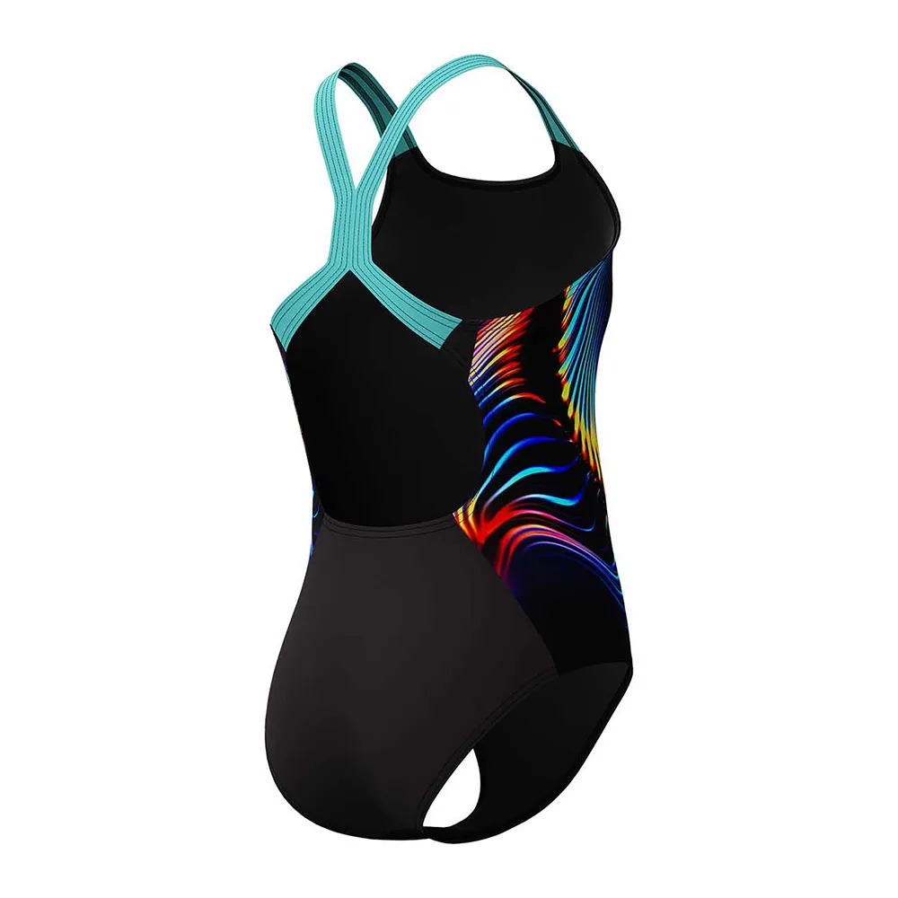 Speedo Digital Placement Powerback Badetøy female Speedo Digital Placement Powerback Badetøy female