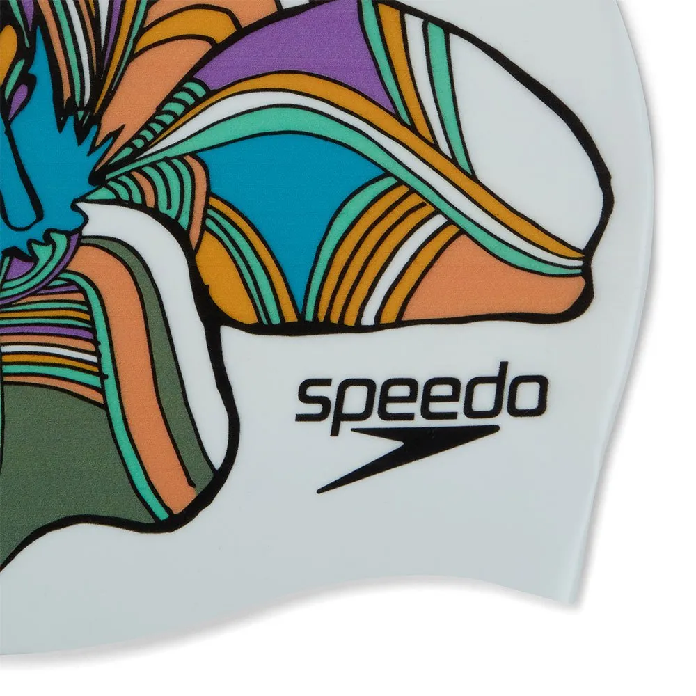 Speedo Digital Printed Badehette unisex, Fern green / fluo arctic / neon violet Speedo Digital Printed Badehette unisex, Fern green / fluo arctic / neon violet