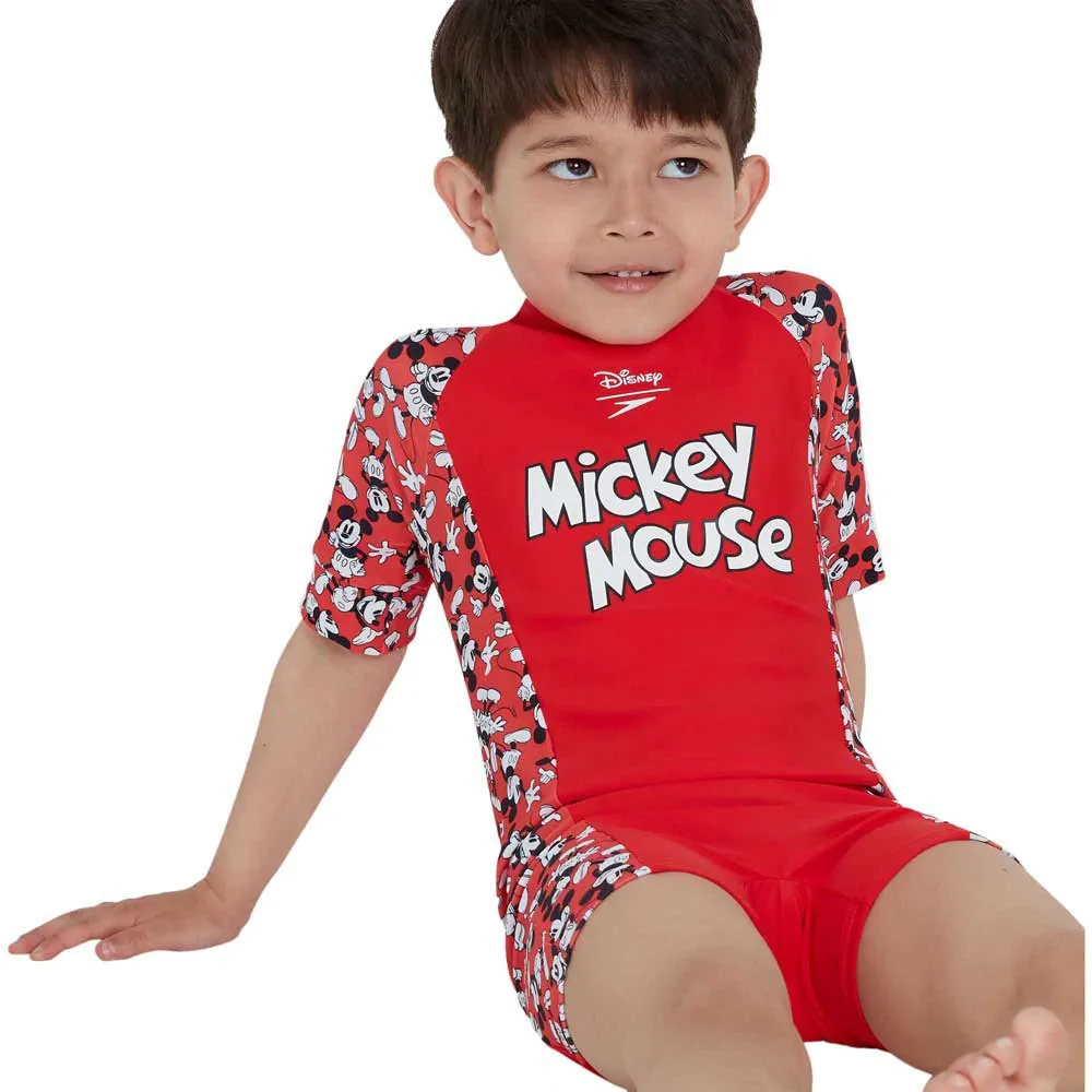 Speedo Disney Mickey Mouse All-in-one Uv-shorts Med Korte Ermer unisex