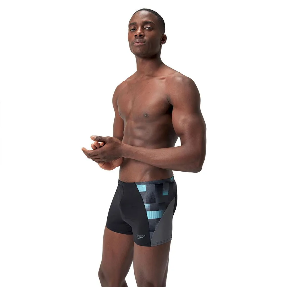 Speedo Eco End+ Max Splice Badeshorts Boxer male, Black / usa charcoal / marine
