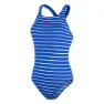 Speedo Eco Endurance+ Printed Medalist Badetøy female, Chroma blue / white (fed red branding)
