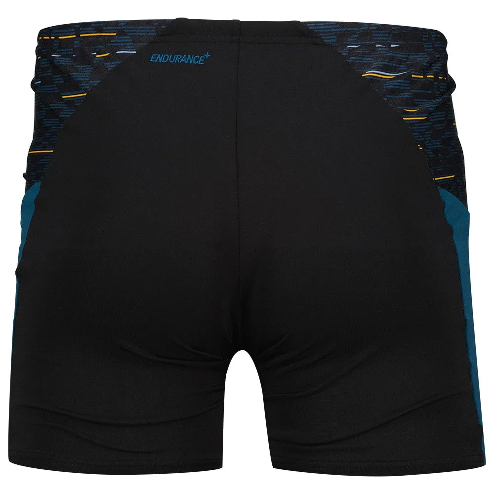 Speedo End + Max Splice Mid Jammer male, Black / dark teal