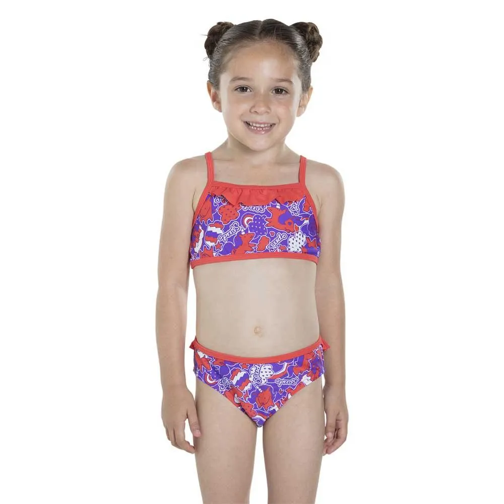 Speedo Fantasy Beats Essential Bikini male, Watermelon / amparo blue / white, 3Y Speedo Fantasy Beats Essential Bikini male, Watermelon / amparo blue / white, 3Y