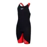 Speedo Fastskin Lzr Ignite Kneeskin Konkurransedrakt female, Black / flame red, 7-8Y