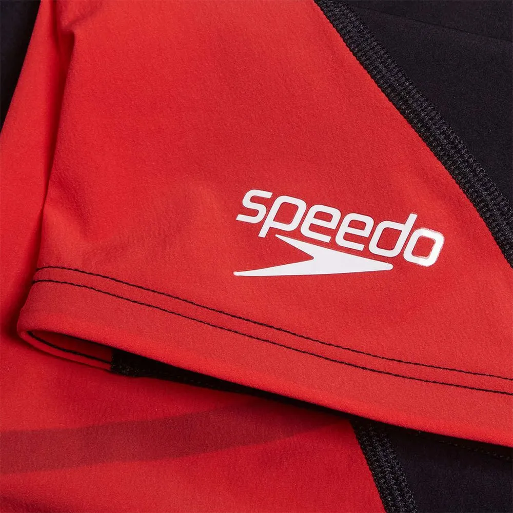 Speedo Fastskin Lzr Ignite Kneeskin Konkurransedrakt female, Black / flame red, 7-8Y Speedo Fastskin Lzr Ignite Kneeskin Konkurransedrakt female, Black / flame red, 7-8Y