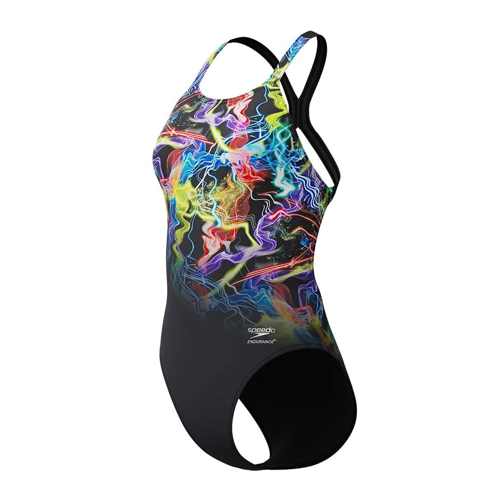 Speedo Fl Placement Printed Powerback Badetøy female