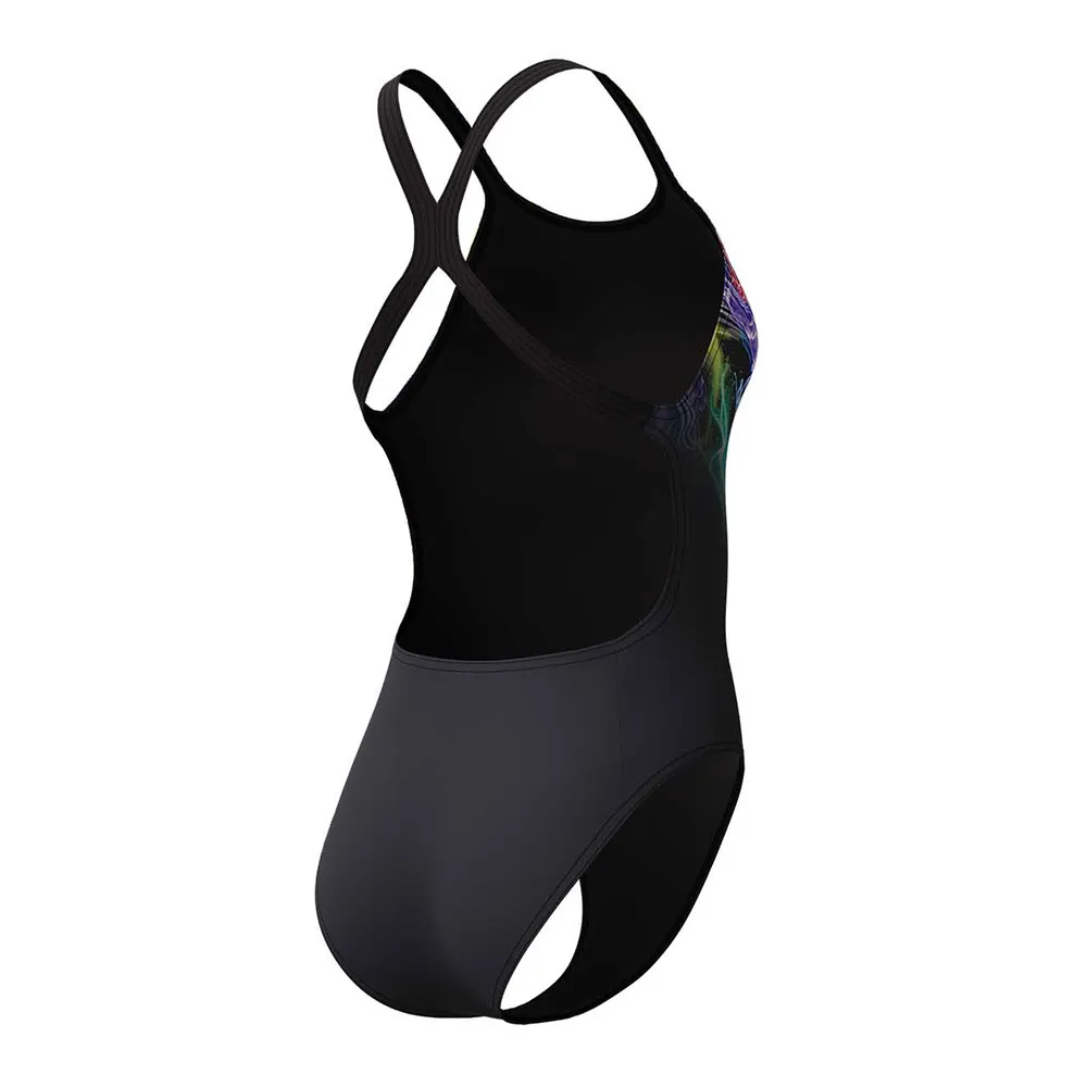 Speedo Fl Placement Printed Powerback Badetøy female