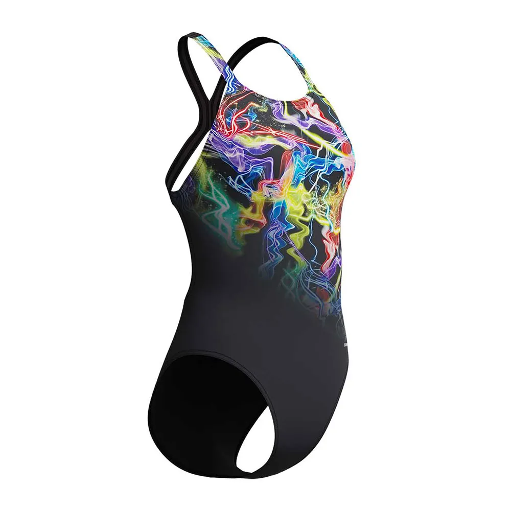 Speedo Fl Placement Printed Powerback Badetøy female