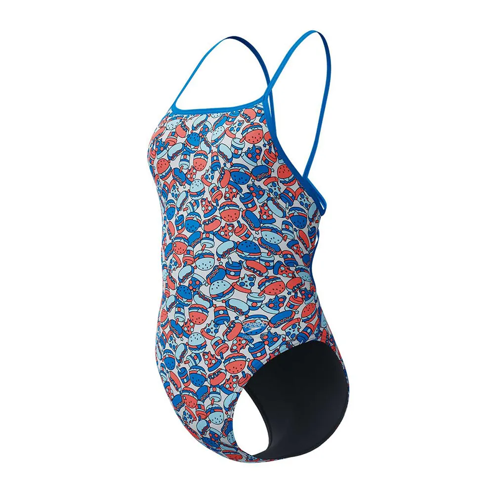 Speedo Fl Printed Web Back Badetøy female Speedo Fl Printed Web Back Badetøy female