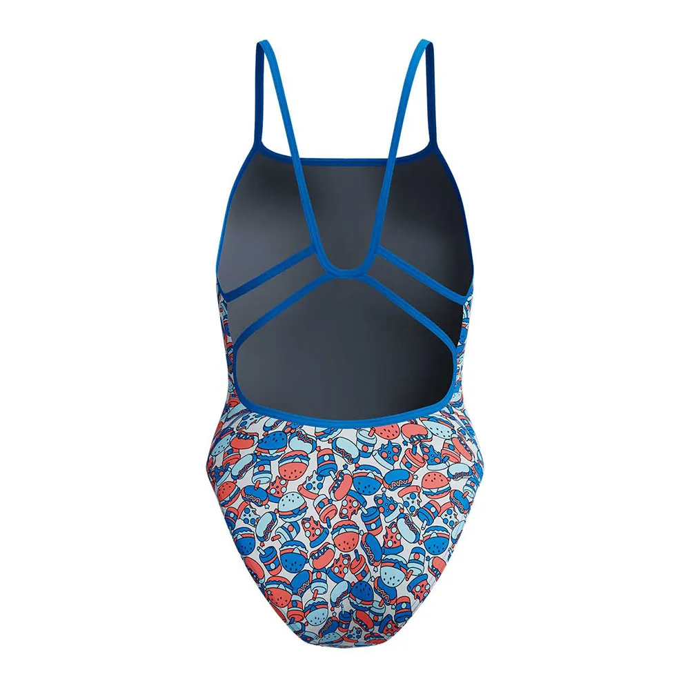 Speedo Fl Printed Web Back Badetøy female Speedo Fl Printed Web Back Badetøy female