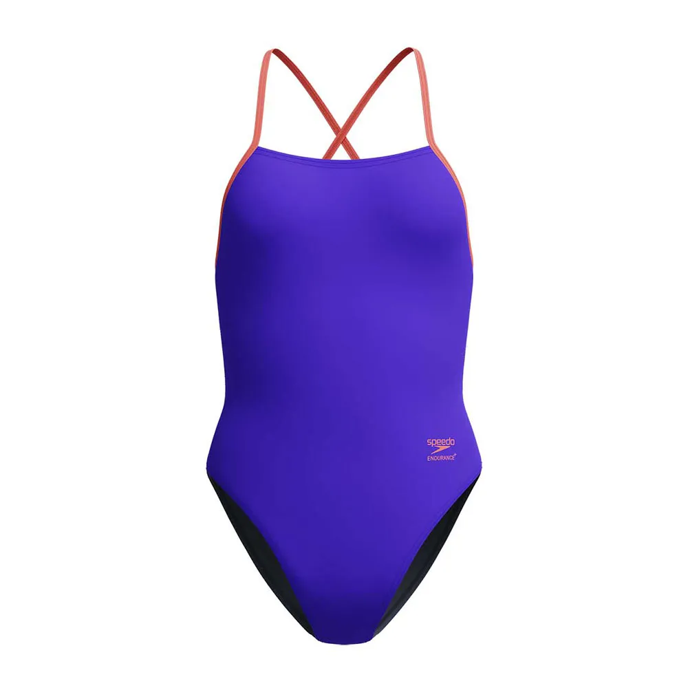 Speedo Fl Solid Tie Back Badetøy female Speedo Fl Solid Tie Back Badetøy female