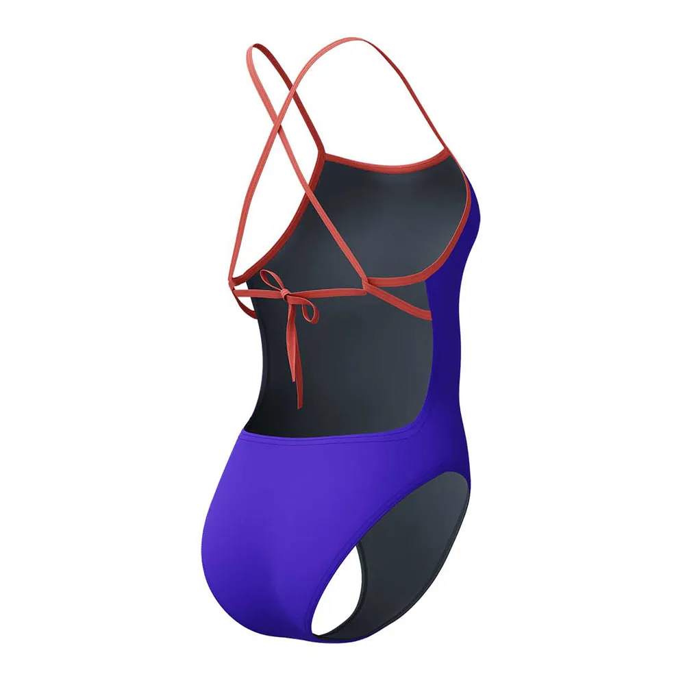 Speedo Fl Solid Tie Back Badetøy female Speedo Fl Solid Tie Back Badetøy female