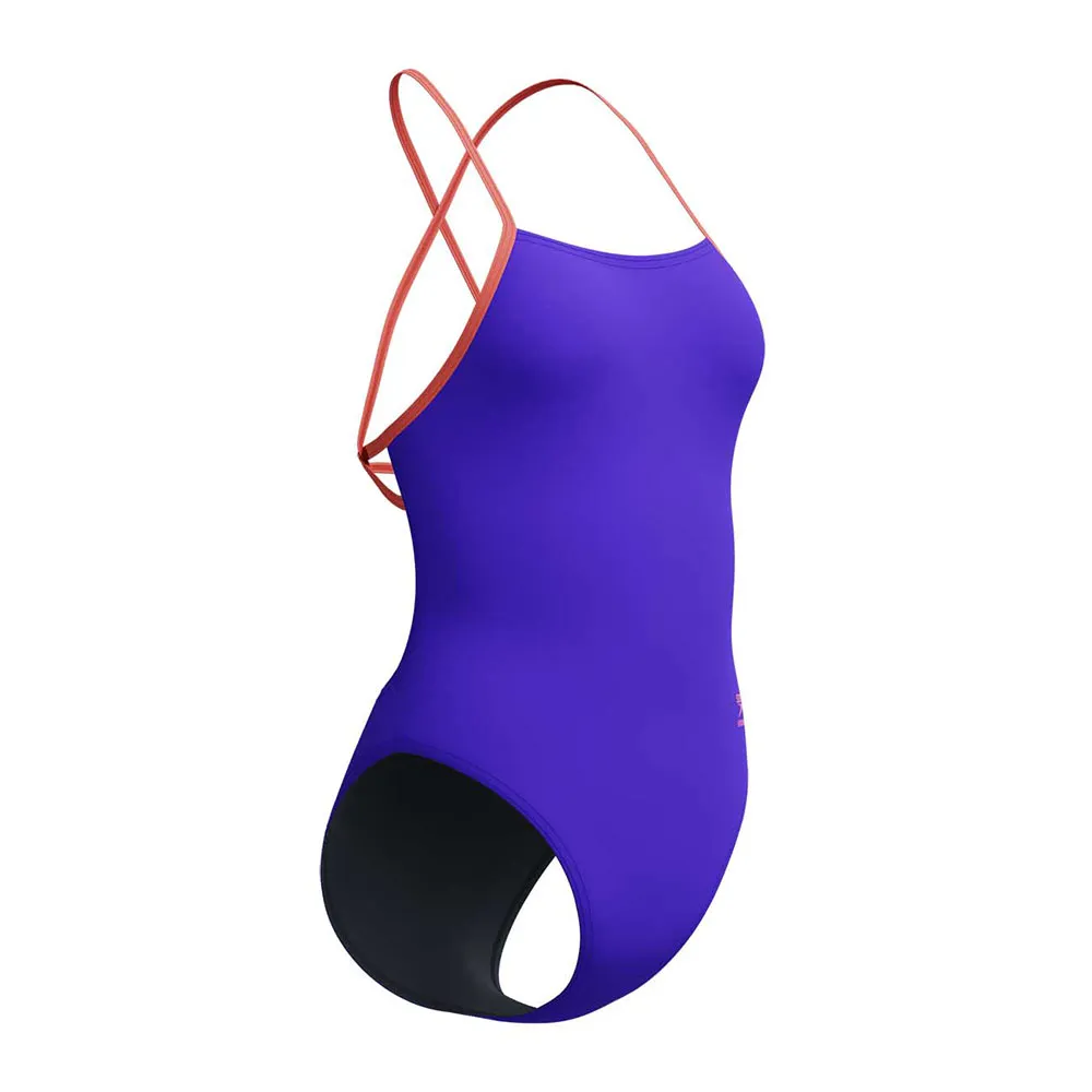 Speedo Fl Solid Tie Back Badetøy female Speedo Fl Solid Tie Back Badetøy female