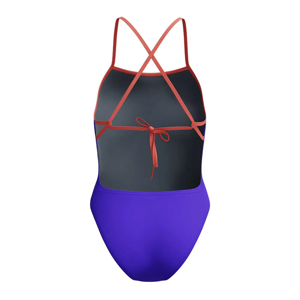 Speedo Fl Solid Tie Back Badetøy female Speedo Fl Solid Tie Back Badetøy female