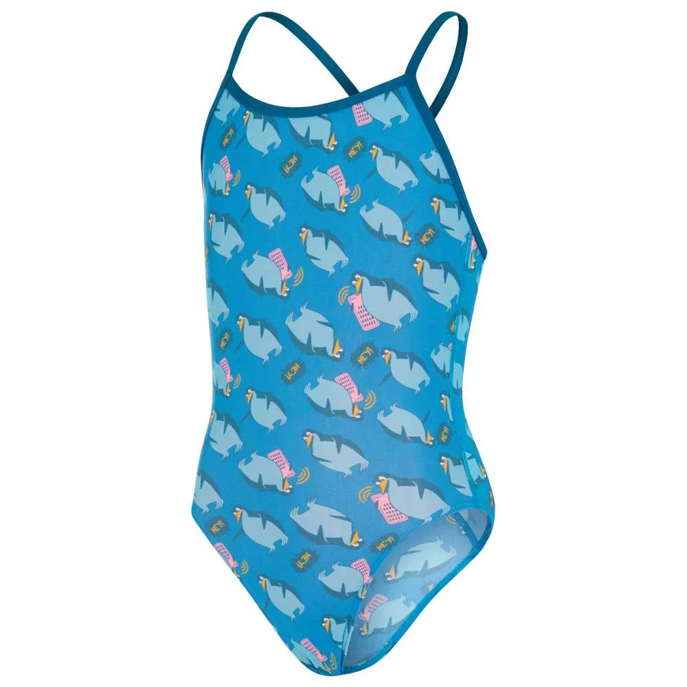 Speedo Flipper Phone Allover Vback Badetøy female Speedo Flipper Phone Allover Vback Badetøy female