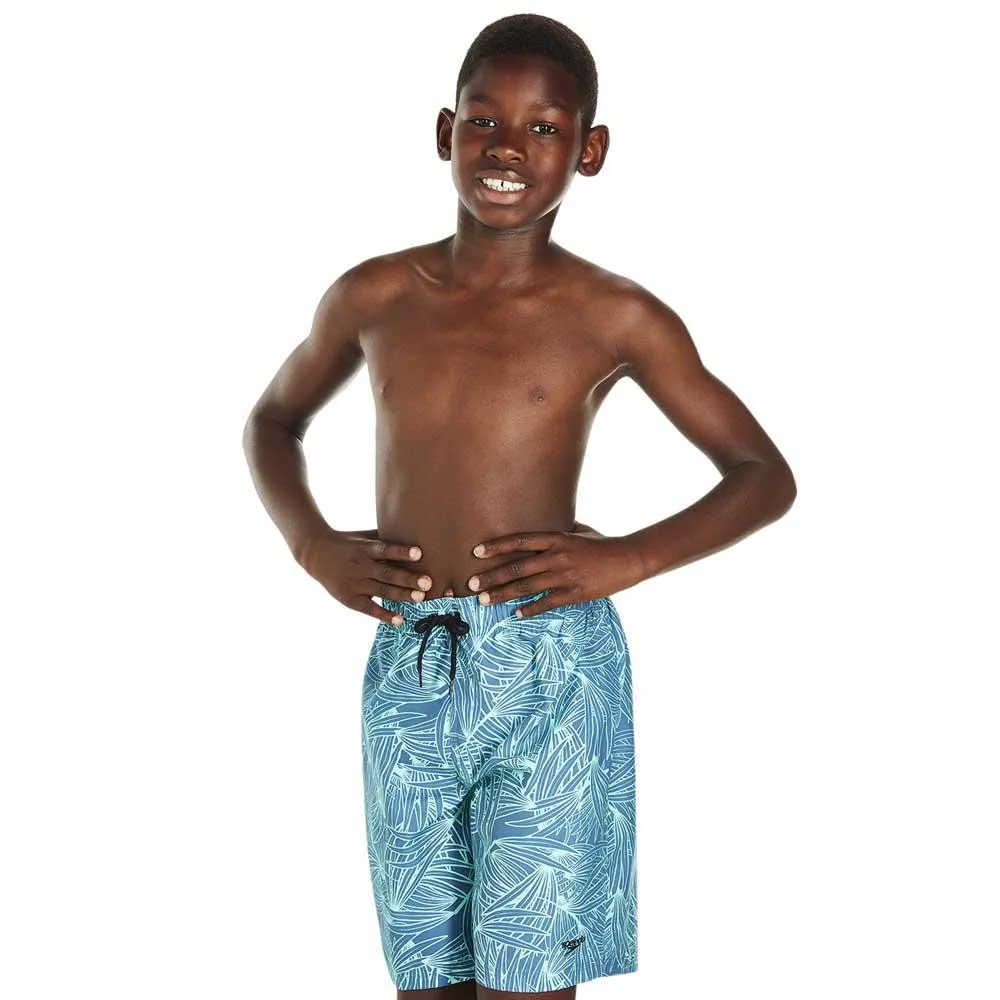Speedo Forestfield Printed Leisure 17´´ Badebukse, Stellar / turquoise, 8-9Y