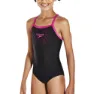 Speedo Gala Logo Muscleback Badetøy female, Black / electric pink, 15-16Y