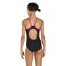 Speedo Gala Logo Muscleback Badetøy female, Black / electric pink, 15-16Y