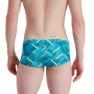 Speedo Geo Stripe V 17 Cm Club Training Allover Badeshorts Boxer male, Nordic teal / adriatic / fluo yellow