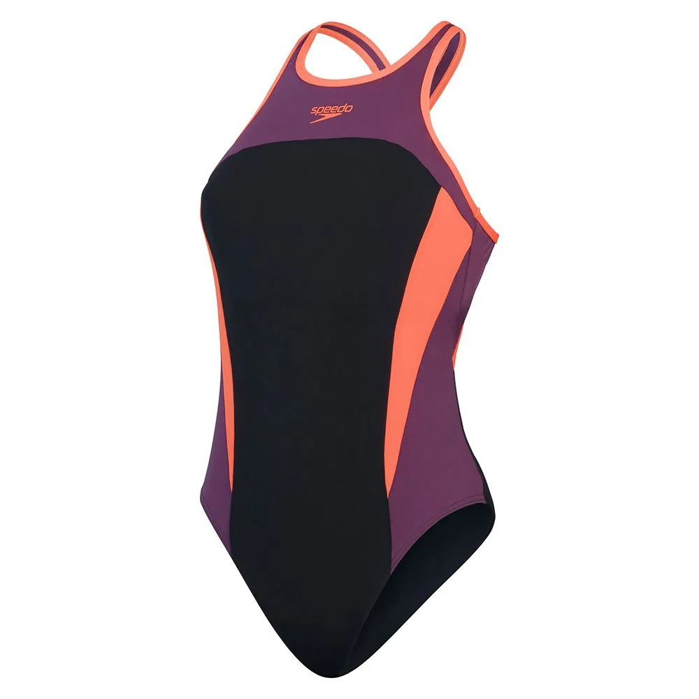 Speedo High Neck Splice Cross Back Badetøy female Speedo High Neck Splice Cross Back Badetøy female