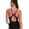 Speedo Hyperboom Splice Muscleback Eco Endurance+ Badetøy female, Black / electric pink / ecstatic pink