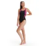 Speedo Hyperboom Splice Muscleback Eco Endurance+ Badetøy female, Black / electric pink / ecstatic pink