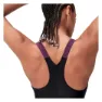 Speedo Hyperboom Splice Racerback Badetøy female, Black / plum dandy