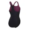 Speedo Hyperboom Splice Racerback Badetøy female, Black / plum dandy