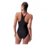 Speedo Hyperboom Splice Racerback Badetøy female, Black / plum dandy