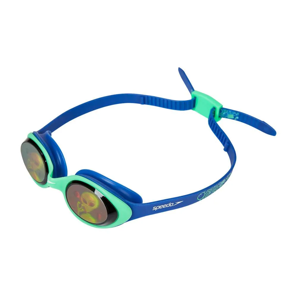 Speedo Illusion Svømmebriller For Barn unisex, Ultrasonic / fake green / alien hologram, One Size