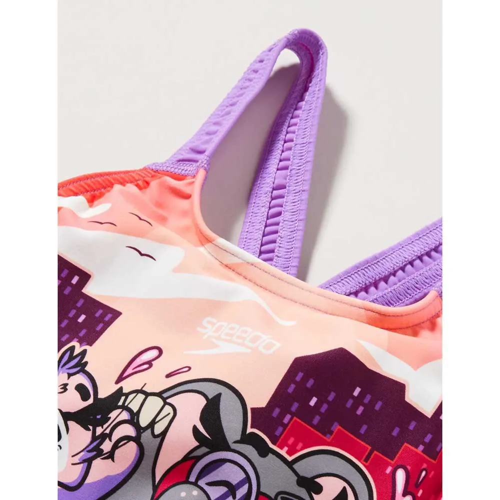 Speedo Learn To Swim Printed Crossback Badetøy female