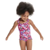 Speedo Learn To Swim Printed Frill Thinstrap Badetøy female