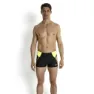 Speedo Logo Panel Badeshorts Boxer male, Black / fluo yellow