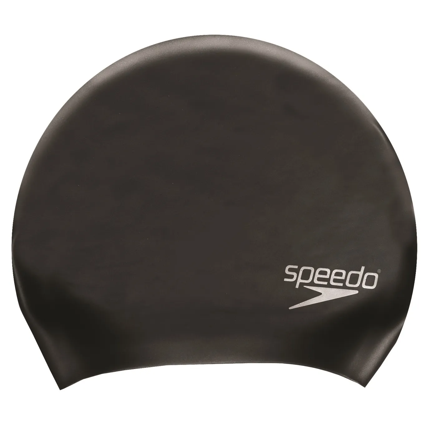 Speedo Long Hair Cap, Black, One Size