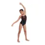 Speedo Medley Logo Medalist Eco Enduraflex Badetøy female, Black / siren red, 5-6Y