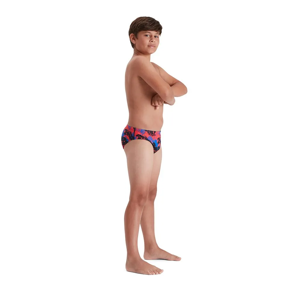 Speedo Mosh Pit Allover 6.5 Cm Badetrusser male, Black / lava red / blue flame, 13-14Y Speedo Mosh Pit Allover 6.5 Cm Badetrusser male, Black / lava red / blue flame, 13-14Y