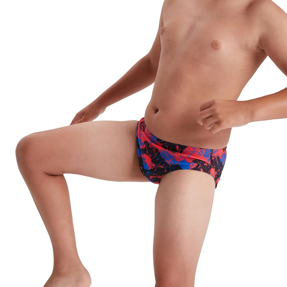 Speedo Mosh Pit Allover 6.5 Cm Badetrusser male, Black / lava red / blue flame, 13-14Y Speedo Mosh Pit Allover 6.5 Cm Badetrusser male, Black / lava red / blue flame, 13-14Y