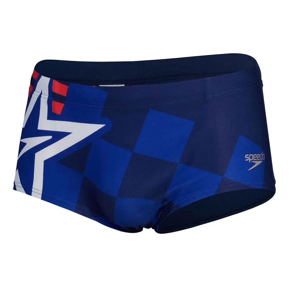 Speedo Placement Digital 17 Cm Badetrusser male, Cerulean blue / true cobalt / watermelon / white Speedo Placement Digital 17 Cm Badetrusser male, Cerulean blue / true cobalt / watermelon / white