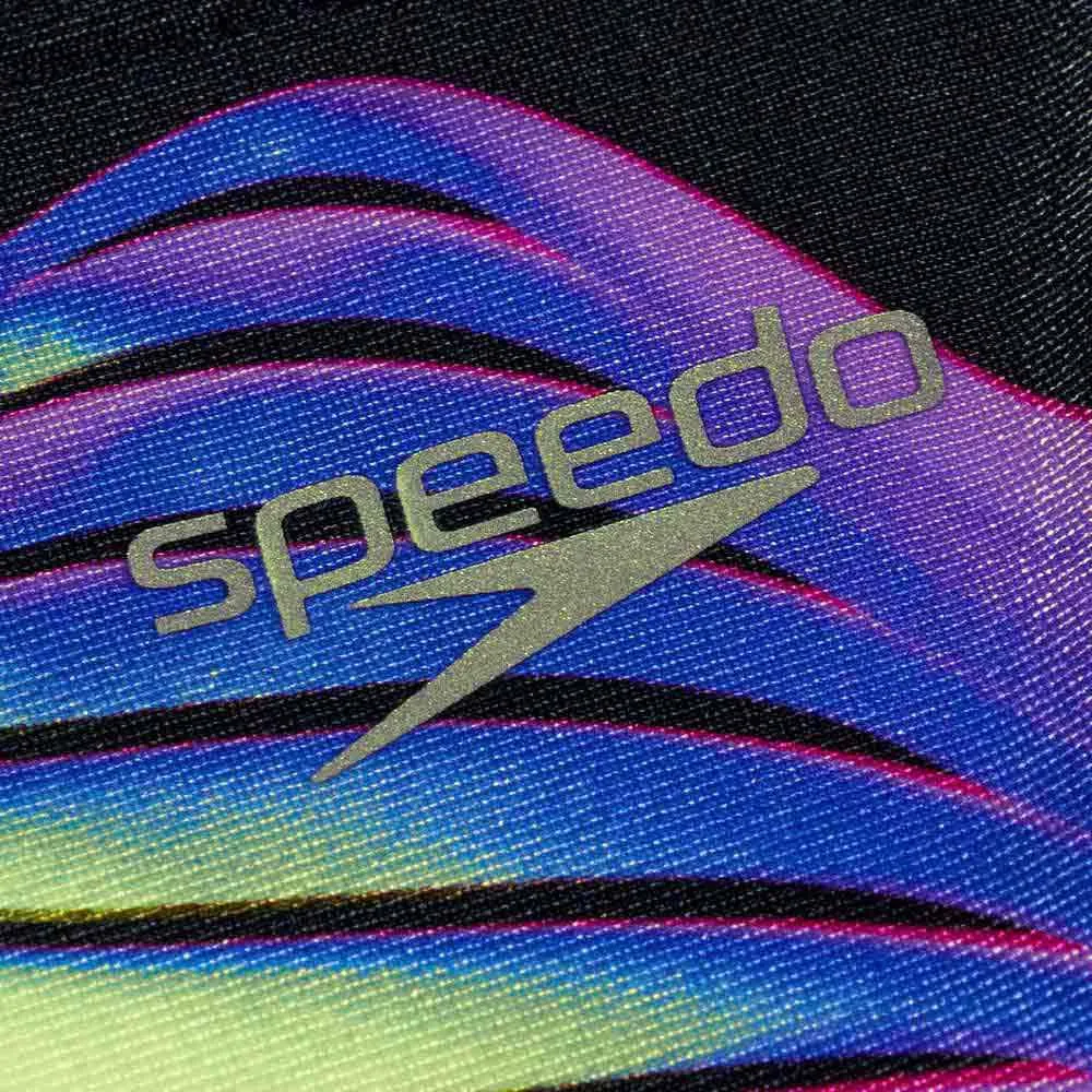 Speedo Placement Digital Medalist Badetøy female, Black / electric pink / miami lilac / bright zest