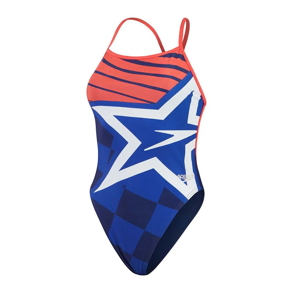 Speedo Placement Digital Vback Badetøy female Speedo Placement Digital Vback Badetøy female