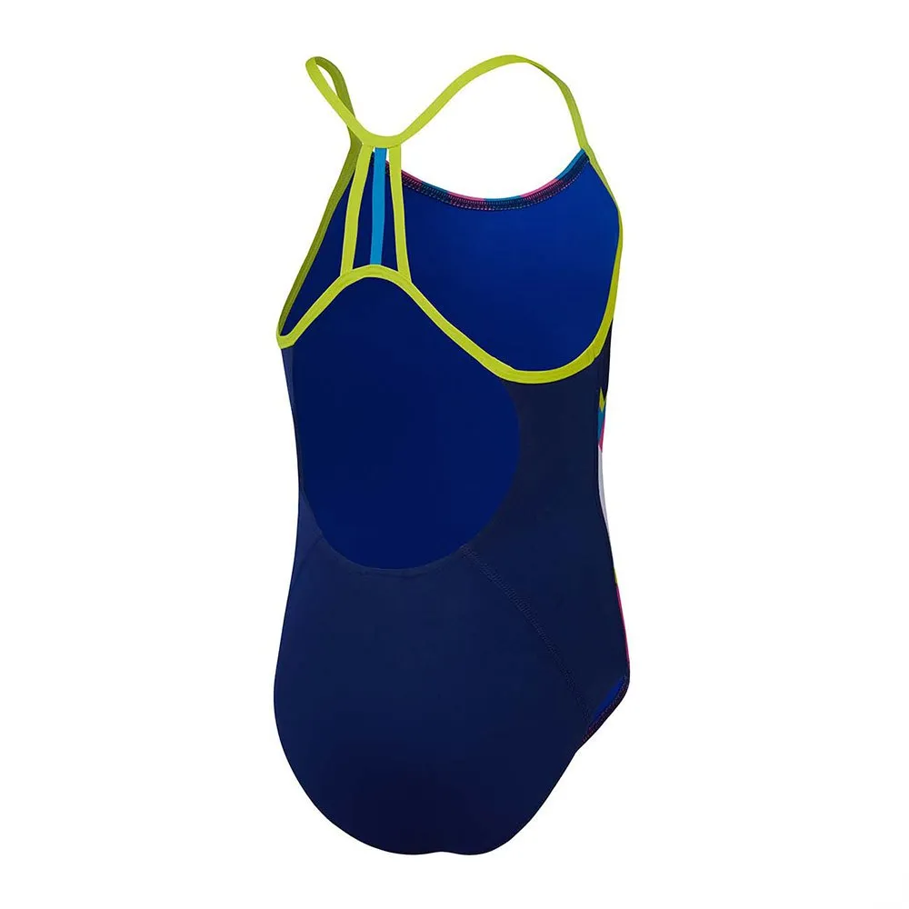 Speedo Placement Lane Line Back Badetøy female, Cerulean blue / flare pink / bitter lime / bolt, 13-14Y Speedo Placement Lane Line Back Badetøy female, Cerulean blue / flare pink / bitter lime / bolt, 13-14Y