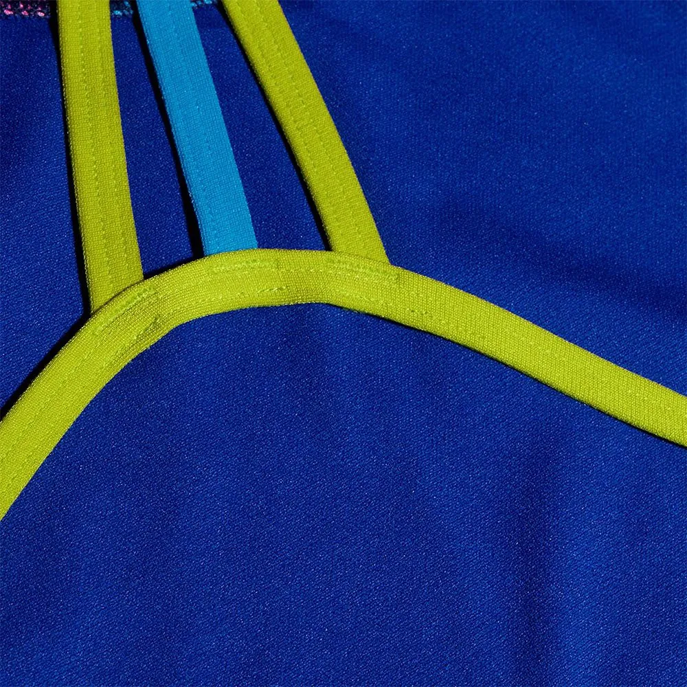 Speedo Placement Lane Line Back Badetøy female, Cerulean blue / flare pink / bitter lime / bolt, 13-14Y Speedo Placement Lane Line Back Badetøy female, Cerulean blue / flare pink / bitter lime / bolt, 13-14Y