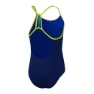 Speedo Placement Lane Line Back Badetøy female, Cerulean blue / flare pink / bitter lime / bolt, 13-14Y